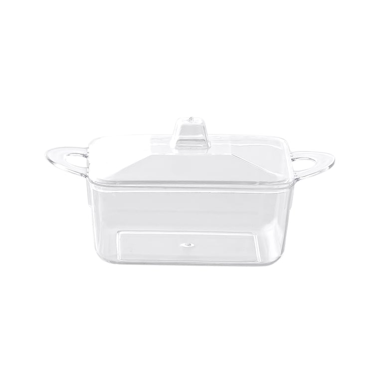 Sweets Container with Lid (Clear,  Round Shape)