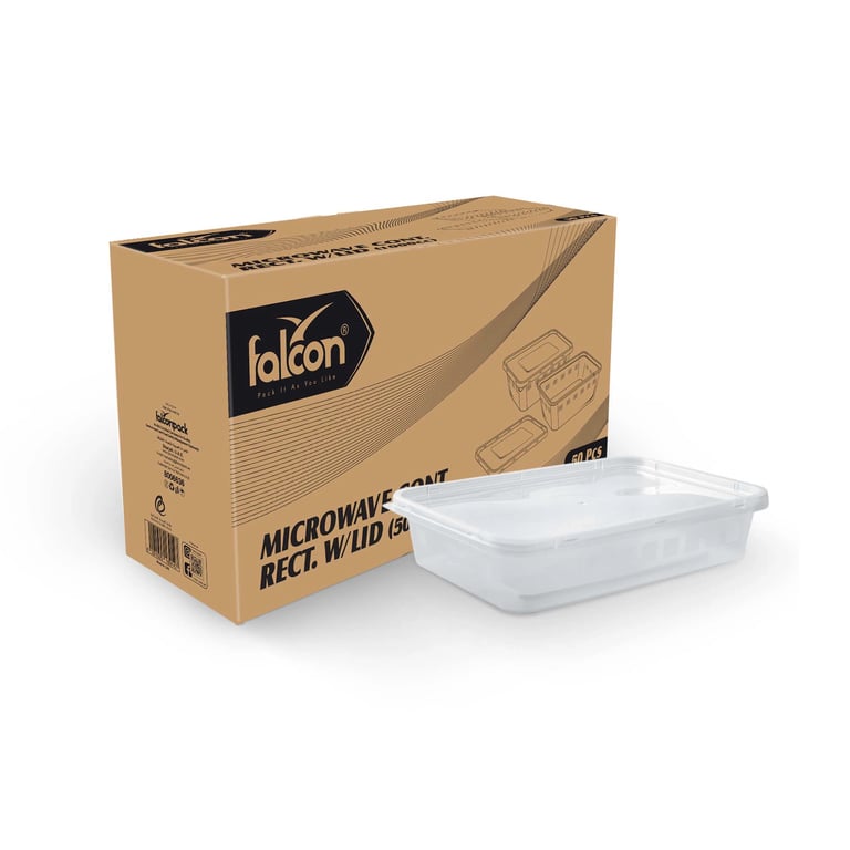 Microwave Container with Lid (525 cc) Round shape
