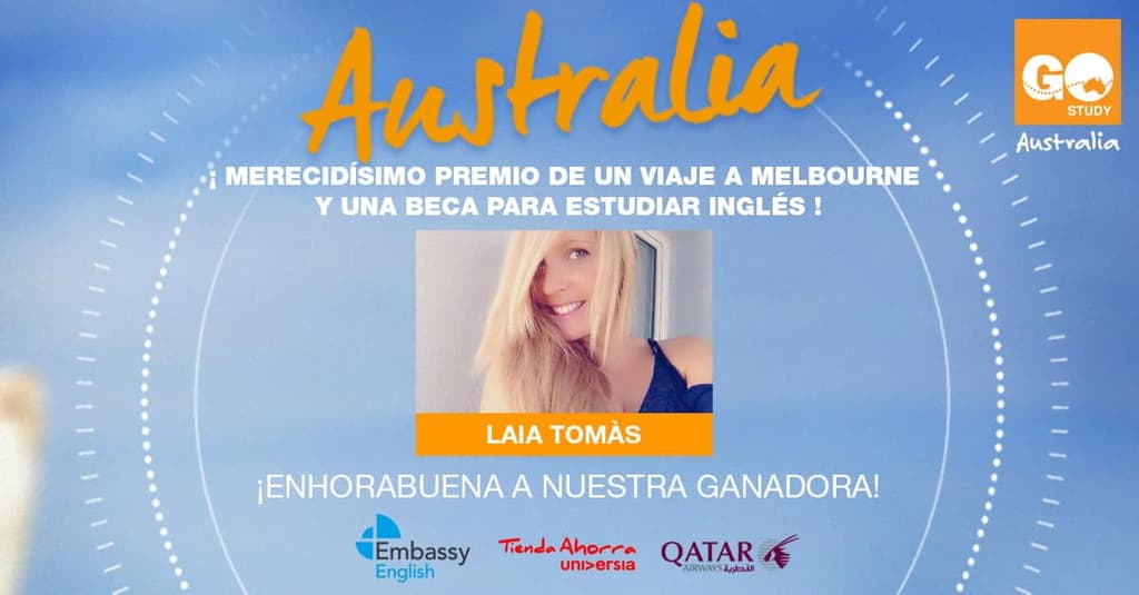 Ganadora Concurso Beca+Viaje a Australia