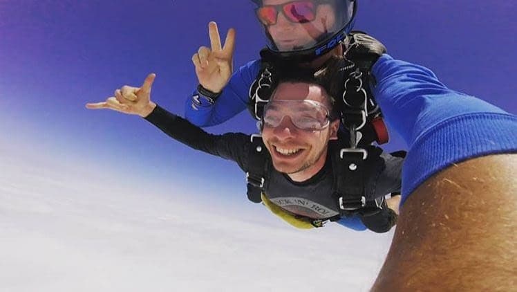 Umberto e lo skydive