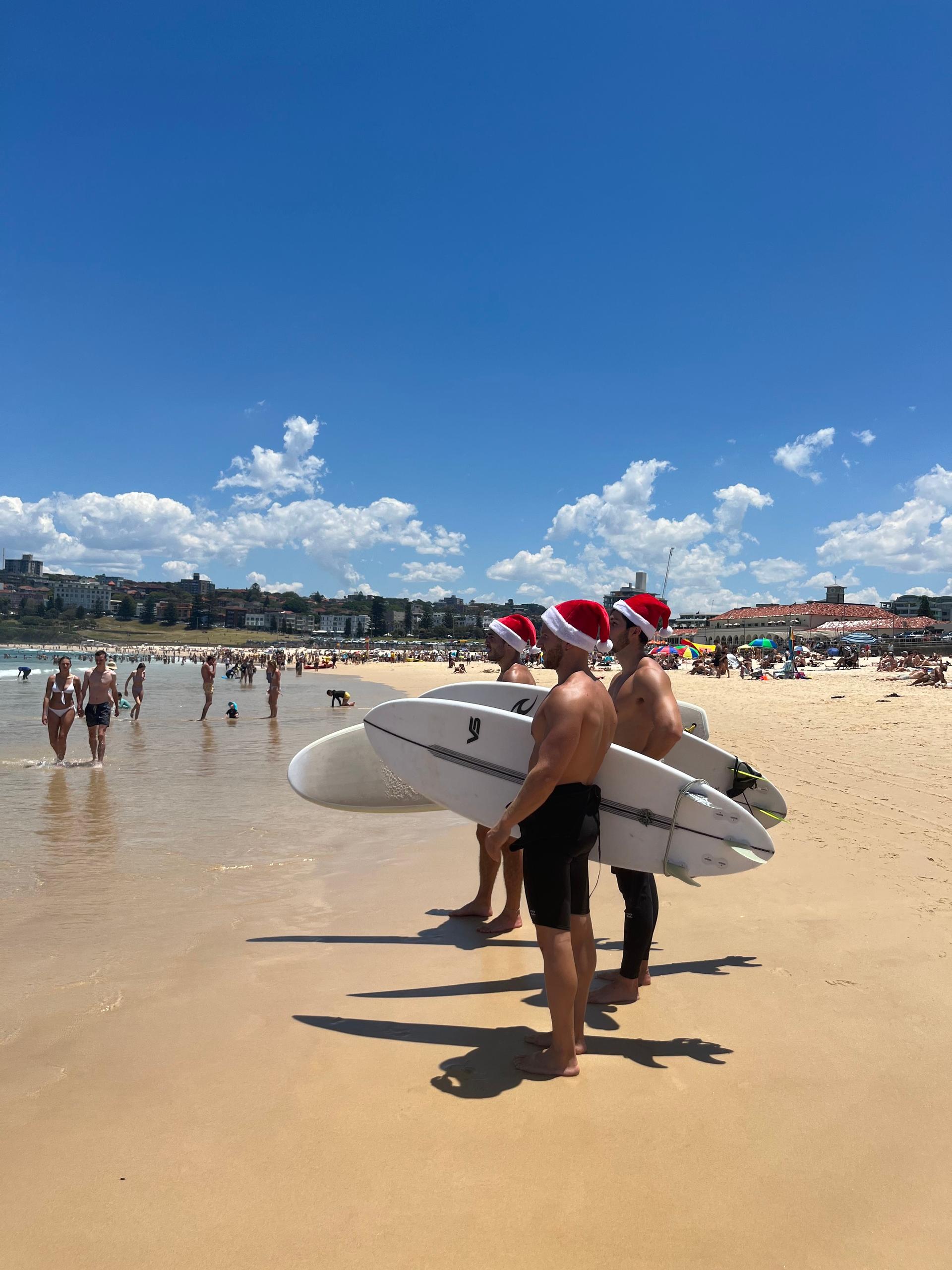 Natale in Australia Surf Spiaggia Babbo Natale Australia