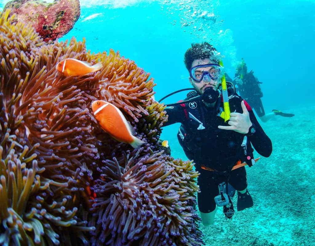 Umberto fa immersioni a Cairns