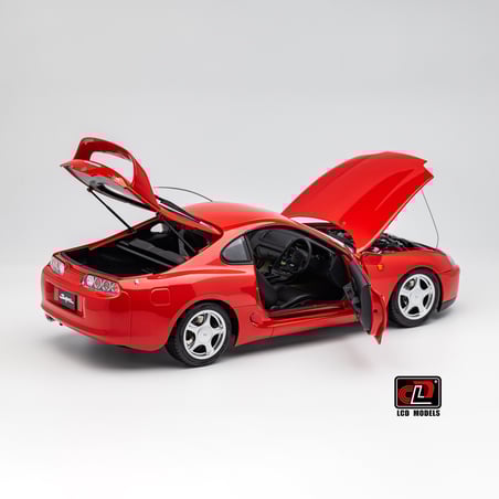 LCD Models 1/18 Toyota Supra MKIV (A80) Coupe 1993 (Car lift and key fob included)