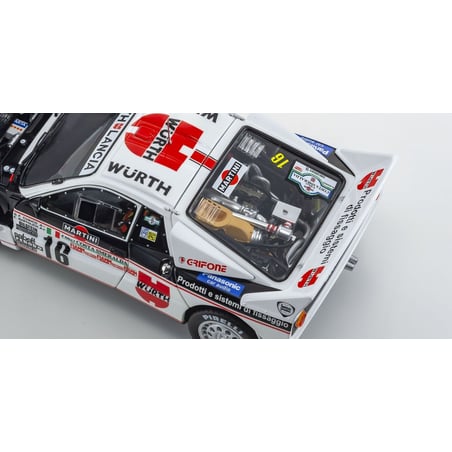 1/18 Lancia Rally 037 1983 Gr.B Wurth, Martini Rally Costa Smeralda No.16 (Night Version) 1983 Drivers G.F. Cunico/E.Bartolich
