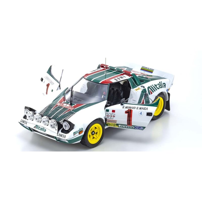 Kyosho 1/18 Lancia Stratos HF Alitalia, No.1, Winner Monte Carlo