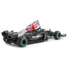 Minichamps 1/18 Mercedes AMG Petronas F1 W12 Winner British GP 2021 No. 44 Lewis Hamilton (with Flag & Driver Figure)