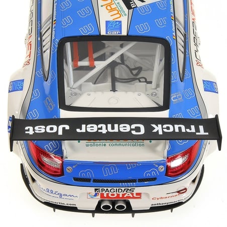 Minichamps 1/18 Porsche 911 GT3 R Muhlner Motorsport 24h Spa 2011 Fumal/Thiry/Rosenblad/Lefort