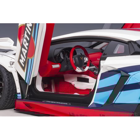 Autoart 1/18 Lamborghini Aventador Liberty Walk LB-Works Limited Edition Martini Livery