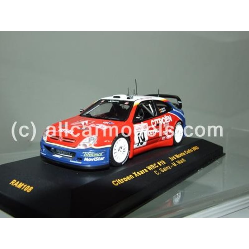 1:43 Citroen Xsara WRC No.19- 3rd Monte Carlo 2003- Drivers: C.Sainz/M.Marti (IXO)