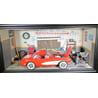Franklin Mint 1/24 Garage Diorama with Chevrolet Corvette 1958
