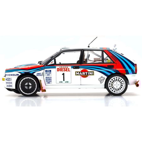 Kyosho 1/18 Lancia Delta HF Integrale 1992 San Remo No.1 Martini Racing Juha Kankkunen /Juha Piironen