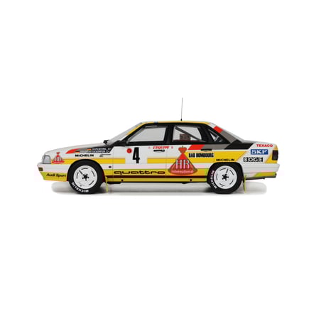 Otto Mobile 1/18 Audi 200 Quattro No.4, 3rd Rallye Monte Carlo Walter Röhrl, Christian Geistdörfer 1987