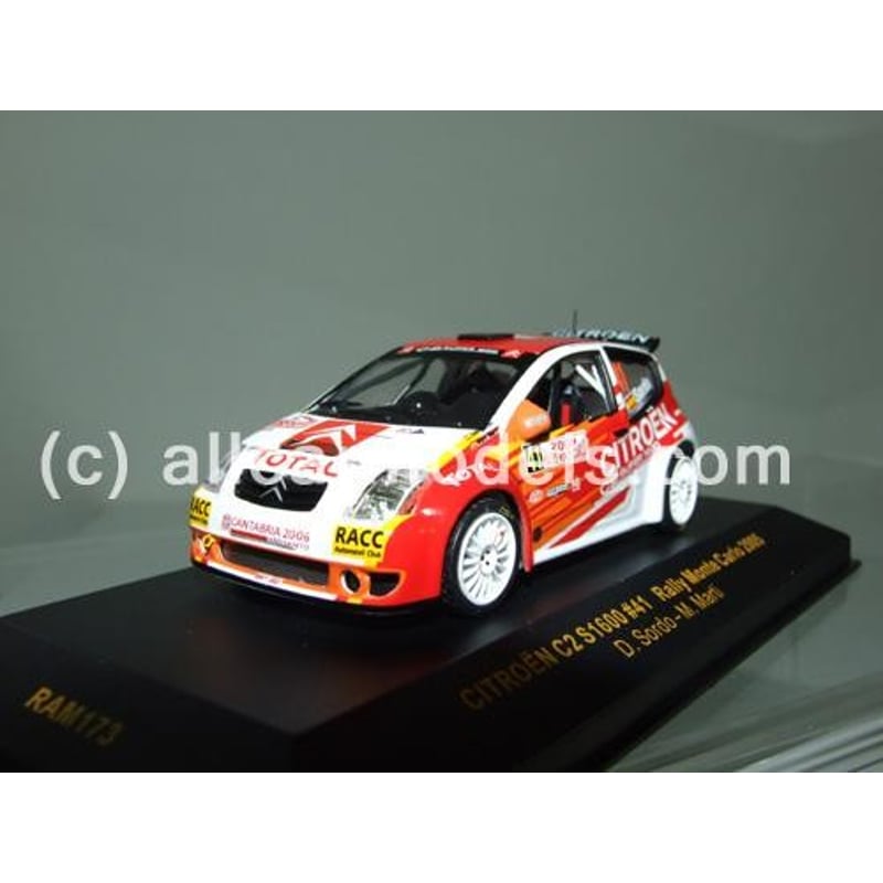 1:43 Citroen C2 S1600- No.41- Monte Carlo-Drivers:D. Sordo / M.Marti- 2005 (IXO)