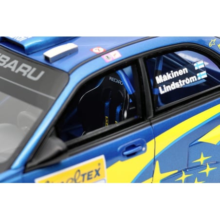 Otto Mobile 1/18 Subaru Impreza WRC (night version) No.10, Winner Rally Monte Carlo 2002 T.Makinen/K.Lindstrom