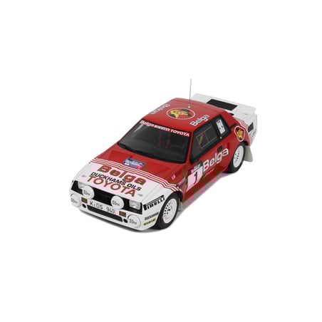 Otto Mobile 1/18 Toyota Celica Twin Cam Turbo Team Belga (Night Version) N.1Rally Haspengouw 1985 Juha Kankkunen/Fred Gallagher