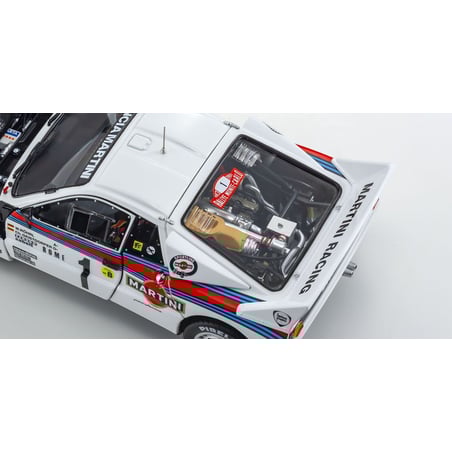 1/18 Lancia Rally 037 Martini No.1 Winner Rally Monte Carlo ( Night Version) 1983, Drivers W. Rohrl / Ch.Geistdorfer