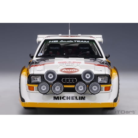 Autoart 1/18 Audi Quattro S1 No.6 Rally Monte Carlo 1986 H.Mikkola/A.Hertz