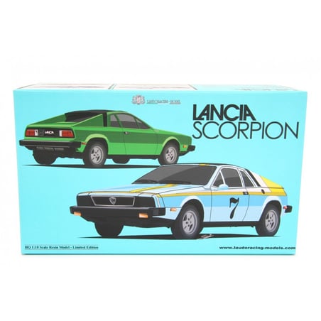 LaudoRacing 1/18 Lancia Scorpion 1977 Monte Carlo No.7 "Giselle" from the Disney Movie Herbie Goes to Monte Carlo