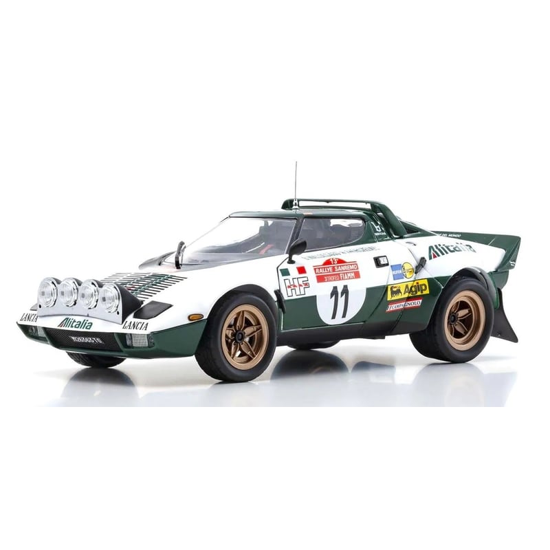 Kyosho 1/18 Lancia Stratos HF 1975 Winner Rallye San Remo No.11 1975 Night Version, Björn Waldegard, Hans Thorszelius