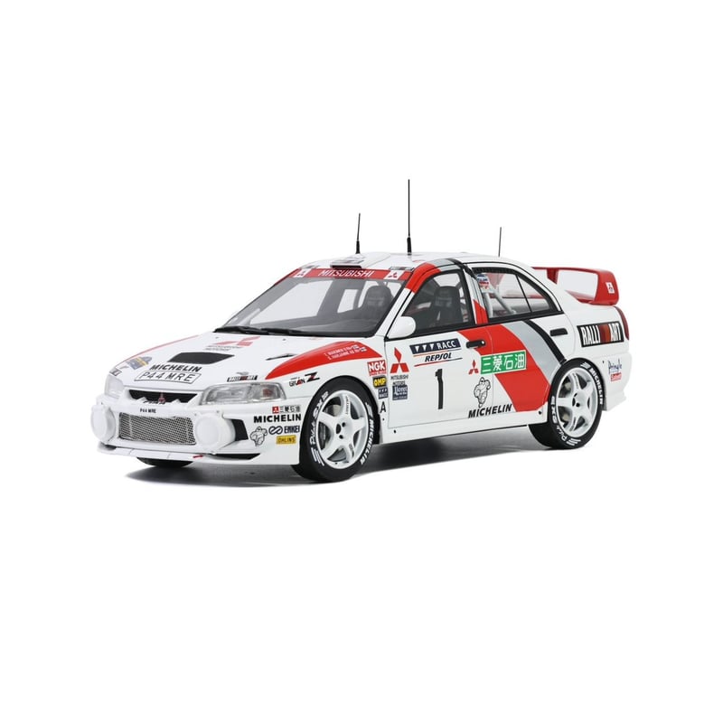 Otto Mobile 1/18 Mitsubishi Lancer EVO IV No.1 Rally Catalunya 1997 T. Makinen