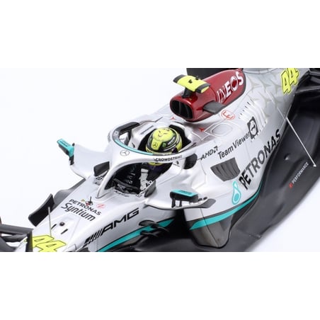 Minichamps 1/18 Mercedes AMG Petronas F1 W13 E Performance Formula One Team No.44 Spain GP 2022 Lewis Hamilton