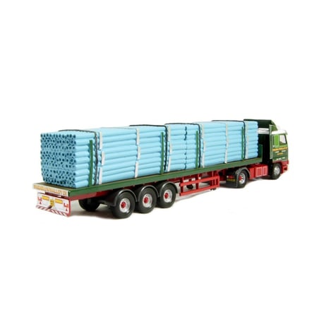 Corgi 1/50 Scania 113 Flatbed and Pipe Load Fagan & Whalley Padiham Lancashire