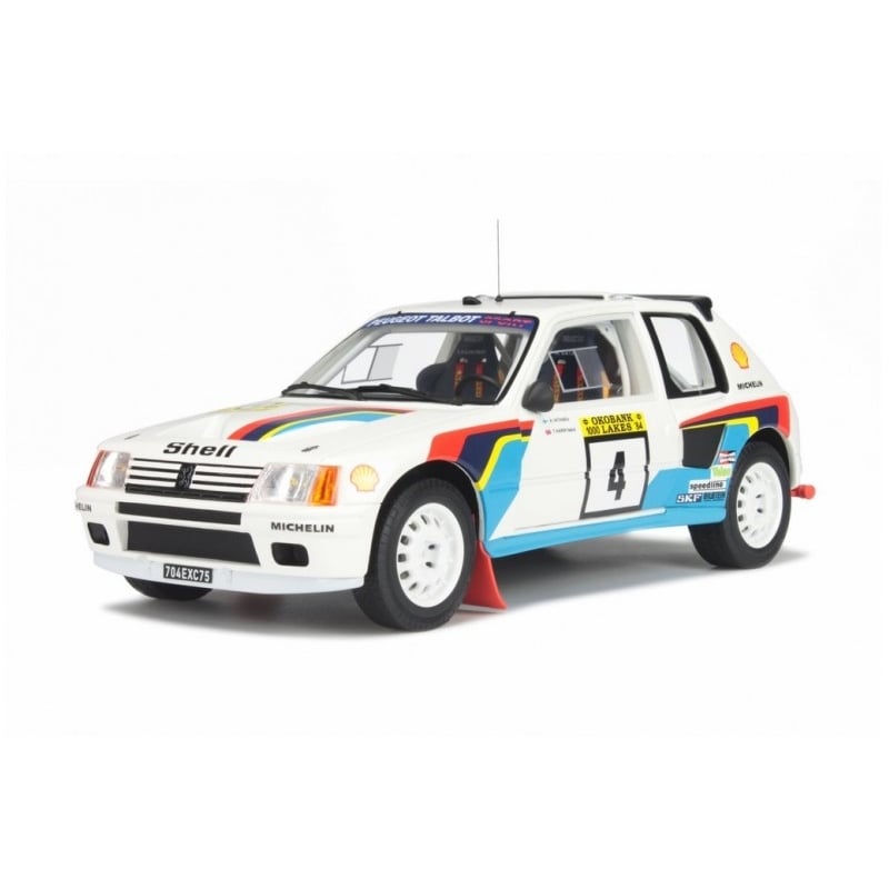 1:18 Peugeot 205 T16 1000 Lakes 1984 No.4 Driver Ari Vatanen