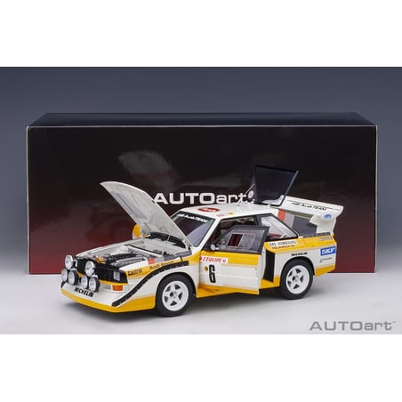 Autoart 1/18 Audi Quattro S1 No.6 Rally Monte Carlo 1986 H.Mikkola/A.Hertz