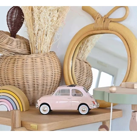 Norev 1/18 Fiat 500 L 1968 Pink with special birth pack