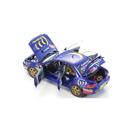Kyosho 1/18 Subaru Impreza 555, Rallye Monte Carlo, No.5, 1995, Carlos Sainz/Luis Moya