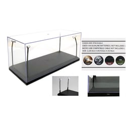 Triple9 1/18 Acrylic Single Showcase with 4 mobile LED lamps for model cars in scale 1/18 or 1/24