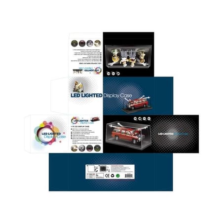 Triple9 1/18 Acrylic Single Showcase with 4 mobile LED lamps for model cars in scale 1/18