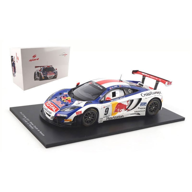 Spark 1/18 McLaren MP4-12C Red Bull Team Loeb Racing No.9 Winner Navarra FIA GT 2013 Sebastian Loeb / A.Parente