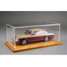 Atlantic Case 1/18 Molsheim Premium Acrylic Display Case with Wood Base in Cherry color with Soft Contoured F