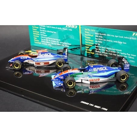 Minichamps 1/43 Jordan 193 Hart 1993 & Jordan 194 Hart 1994 10 Years Jordan GP Set No. 2 of 5 1993/1994