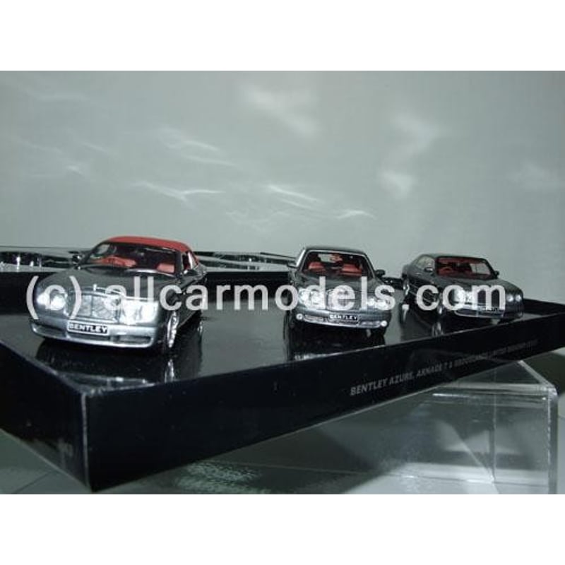 Minichamps 1/43 Set of 3 Bentleys: Bentley Azure/Bentley Arnage T/Bentley Brooklands- Limited Designer Edition