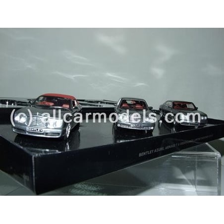 Minichamps 1/43 Set of 3 Bentleys: Bentley Azure/Bentley Arnage T/Bentley Brooklands- Limited Designer Edition