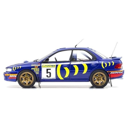 Kyosho 1/18 Subaru Impreza 555, Rallye Monte Carlo, No.5, 1995, Carlos Sainz/Luis Moya