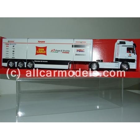 1:43 Mercedes Benz Actros- Team San Carlo- Honda Gresini Racing Team Truck (New Ray)