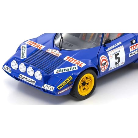 Kyosho 1/18 Lancia Stratos HF No.5 Alitalia 2nd Rallye Tour de Corse 1976 Night Version Bernard Darniche/Alain Mahé