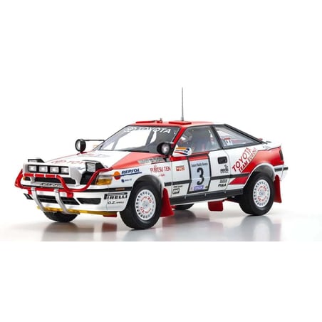 Kyosho 1/18 Toyota Celica GT-Four, Toyota Team, Night Race, No.3, Winner Rally Safari, Waldegard Bjorn /Gallagher Fred 1990