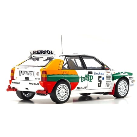 Kyosho 1/18 Lancia Delta HF Integrale 1993 Jolly Club Totip Racing Rally Monte Carlo No.5 Andrea Aghini / Sauro Farnocchia