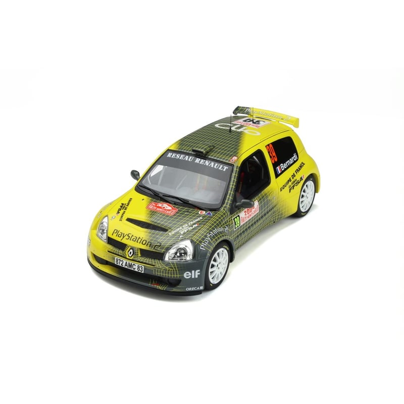 Diecast model cars Renault Clio 16S 1/18 Norev 16S No.53 Philips Car Stereo Rally Tour de Corse 1991 /M.Poettoz