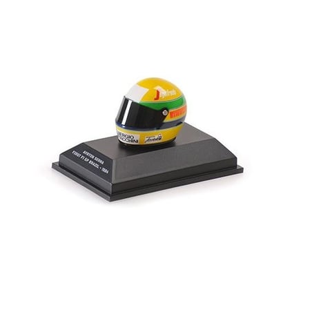 Minichamps 1/8 Ayrton Senna Helmet Toleman Motorsport No.19 1st F1 GP Brazilian F1 GP Rio De Janeiro 1984