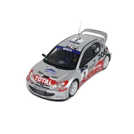Otto Mobile 1/18 Peugeot 206 WRC Tour de Corse 2002