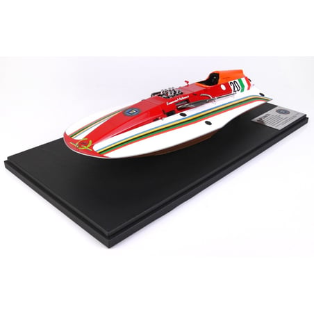 BBR 1/18 Molinari 4 Punti Motorboat 1980 with Ferrari engine