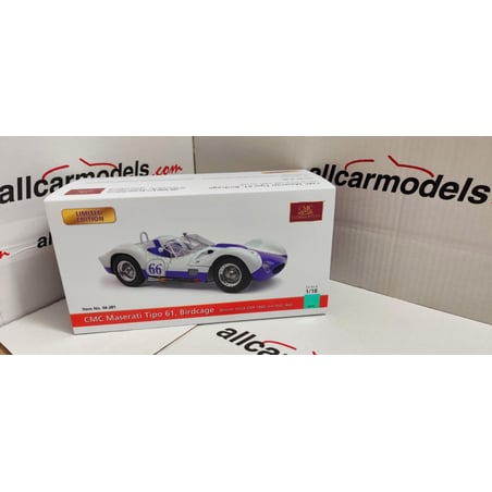 CMC 1/18 Maserati Tipo 61 Birdcage, No.66, Winner Castle Rock Colorado SCCA Continental Divide Race 1960, Jim Hall