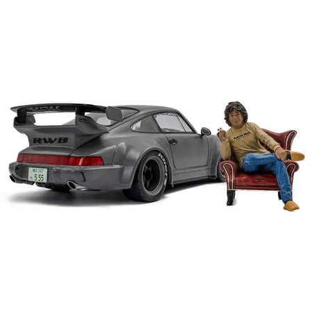 Solido 1/18 Porsche 911 (964) RWB Rauh-Welt Bodykit 2024 with Akira Naka figure