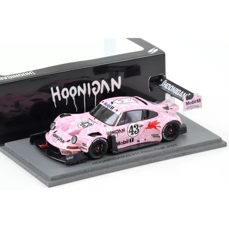Spark 1/18 Porsche 911 SVRSR Hoonipigasus 911 No.43 Pikes Peak Hillclimb 2022, Ken Block 2022 with display case