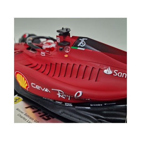 LookSmart 1/18 Ferrari F1-75 Bahrain GP 2022 Charles Leclerc Winner.